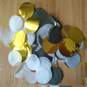 Preto, Prata, Branco Misturado Círculos Confete De Papel Tissue <span class=keywords><strong>1</strong></span> polegadas Atacado - Product Image 4