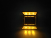 Borne routière solaire LED à œil de chat, étanche IP68, haute luminosité, réfléchissante blanche, en aluminium, signalisation routière, lumière d'avertissement >600m