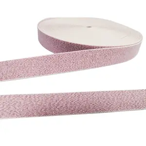 Hoge Dichtheid Duurzame Band Voor Lunchbox Bandage Heavy Duty Elastische Band Roze Glitter Lurex Goud Jacquard Glitter Schoenen