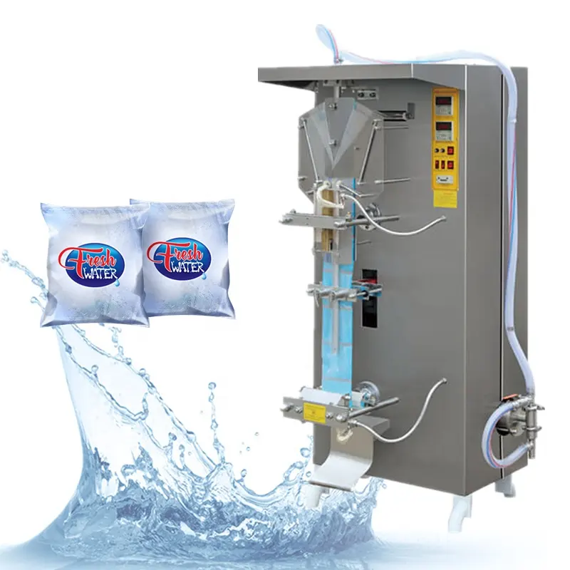 Factory 50-1000ML Automatic Liquid Milk Beverage Water Sachet Pouch Filling Sealing Packing machine