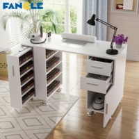 Table de Manucure et Chaise de Luxe pour Salon de Beauté avec Collecteur de Poussière et Tiroirs Multiples – Poste de Manucure Professionnel