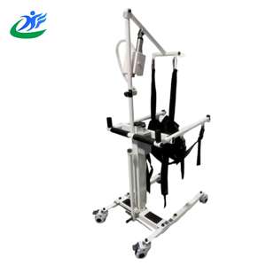 Sit-to-stand elettrico per sedia a rotelle con imbracatura per paziente regolabile in altezza - Product Image 5