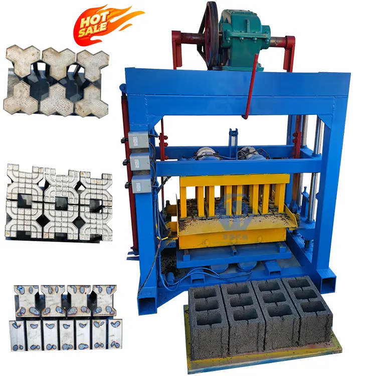 Qt4-40 di fabbrica macchina automatica per blocchi di mattoni prezzo incastro per cemento cemento macchina per blocchi di stampaggio