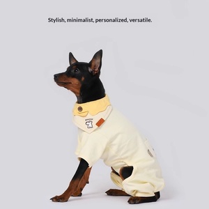 Bavoirs triangulaires en peluche pour chiots West Highland White Terrier, écharpes pour chats et chiens, accessoires pour chiens en coton uni - Product Image 2