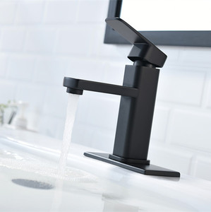 Bán Chạy Trực Tuyến Vòi Phòng Tắm Vòi Chậu Rửa Bồn Rửa Mặt Màu Đen Vòi Chậu Rửa Màu Đen Mờ SUS 304 Bằng Thép Không Gỉ - Product Image 6