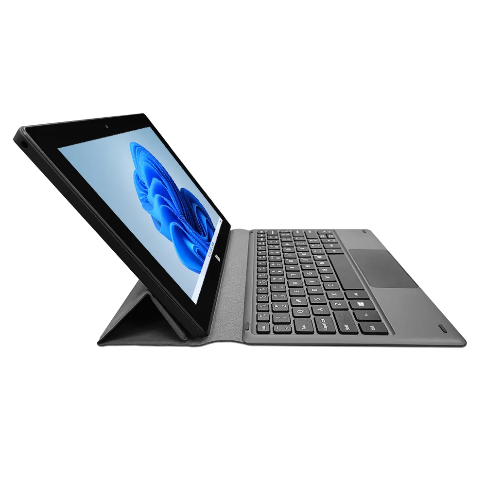 2023 nuevo Intel 4GB Ram 128GB Rom Windows 10 2 en 1 Tablet Pc 10 pulgadas ordenador portátil con teclado para negocios DC Wifi OEM 1,2 kg