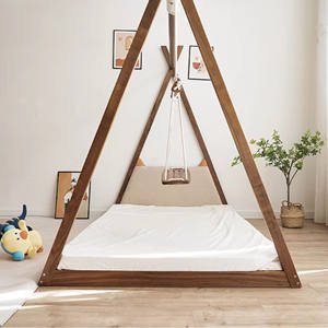 Cama Infantil Convertible Montessori con Estructura de Madera, Duradera, Cómoda, de Madera Maciza, Diseño Moderno, Muebles para Dormitorio para Niños de 2 a 10 Años - Product Image 3