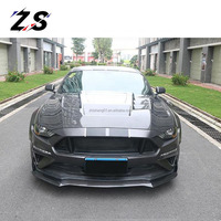 Capot en fibre de carbone de style GTSS de haute qualité pour Ford Mustang 2018-2022, comprend des caches de soupapes de capot avant, pièces automobiles