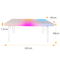 Table d'apprentissage interactive rechargeable à LED JUNTIAN avec 8 lumières musicales pour l'éducation sensorielle en classe préscolaire
