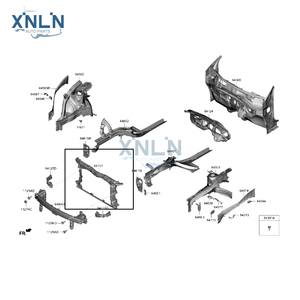 Support de radiateur XINLIN AUTO PARTS 64101-AT000 pour <span class=keywords><strong>KIA</strong></span> <span class=keywords><strong>Niro</strong></span> 2023-2025 – Pièces de carrosserie de remplacement OEM – <span class=keywords><strong>Prix</strong></span> usine – Vente en gros - Product Image 4