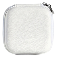 Sac de rangement pour écouteurs portable, résistant aux chocs, écologique, en EVA imperméable, avec fermeture éclair, personnalisable, noir