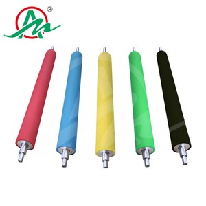 OEM tùy chỉnh công nghiệp Polyurethane Con lăn Silicone cao su chịu mài mòn PU băng tải con lăn mang in ấn con lăn cao su - Product Image 5