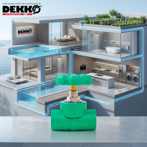 Válvula de Cierre DEKKO Verde PPR con Conexión Hembra, Accesorio de Plomería Resistente a la Corrosión, Estándar Métrico, Garantía de 50 Años, Bajo Costo - Product Image 3