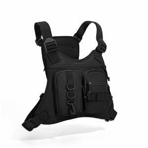Sac de poitrine tactique en nylon camouflage pour hommes, respirant et imperméable, idéal pour le cyclisme et le camping - Product Image 2