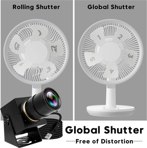 ELP 1200P全球快门变焦镜头CS 2.8-12毫米高速90fps 4X光学变焦USB相机，用于高速运动捕捉 - Product Image 3