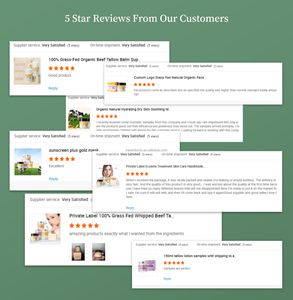 Pelembap tubuh Label pribadi, pelembap tubuh organik Anti Penuaan, rumput kocok biru, Balsem lemak sapi - Product Image 2