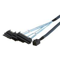 Câble de distribution Mini SAS HD SFF-8643 4i vers 4x SFF-8482 avec alimentation Molex
