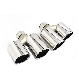 Punta de Escape de Acero Inoxidable Plateado para Sistema de Escape, Tubo de Escape para <span class=keywords><strong>Alfa</strong></span> <span class=keywords><strong>Romeo</strong></span> Giulia 200 280 Base Sedán 4 Puertas 2017+ - Product Image 6