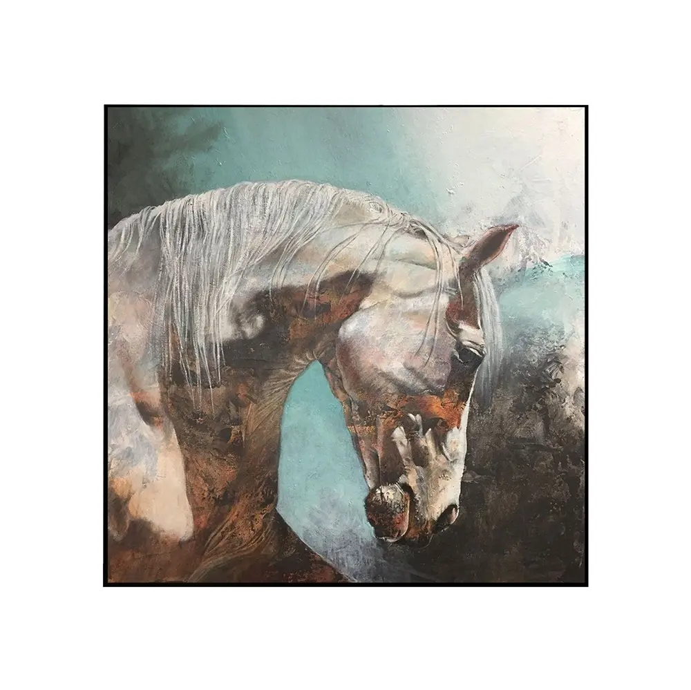 Custom Horses And Other Animals Pure Hand-painted Wall Art Oil Painting On Canvas