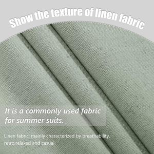 Мужской костюм-тройка приталенного кроя, однобортный, из камвольной ткани, с V-образным вырезом, зеленый, для свадьбы, выпускного вечера, смокинг, пиджак, брюки, не мнется - Product Image 4
