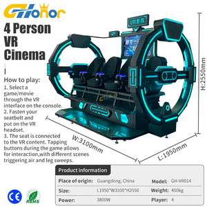 Simulador de Realidad Virtual 9D, Cine VR de 4 Asientos, Otros Productos de Parque de Atracciones, Simulador de Realidad Virtual, Cine de Películas 9D - Product Image 6