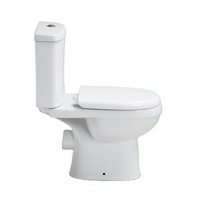 Medyag Vaisselle sanitaire en deux pièces pour toilettes Siège confort à hauteur allongée Siège confort à hauteur allongée pour toilettes aux normes CE