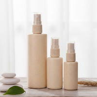Bouteille de pulvérisation de paille de blé écologique bouteille de brouillard cosmétique rechargeable pour l'emballage de toner et de soins de la peau