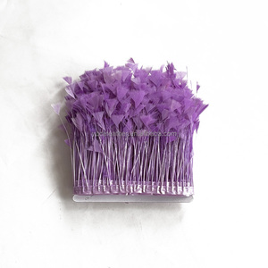 Nastro di piume di tacchino tinto di marabù piuma per danza vestito di stoffa con accessori di abbigliamento decorazione per la casa artigianato - Product Image 4