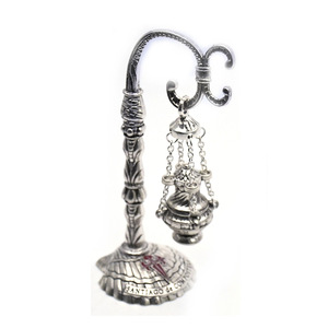 Santiago De Compostela Metal Incense Burner <b>Ornament</b> Antique Silver Small Religious Home Decor Living Room Decoration - Product Image 3