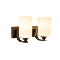 Applique Murale LED Dorée de Haute Qualité en Fer et Verre, Style Nordique Moderne Vintage, pour Couloir, Chambre, Hôtel, Intérieur, Dimmable, Garantie 2 Ans