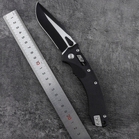 Couteau pliant Bochen à manche en plastique, acier 3Cr13 noir, couteau EDC, couteau de chasse et de survie en plein air, couteau de poche portable