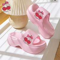 Cherry Design sandales à talons pour femmes haute plate-forme été dames sandales à semelles compensées poids léger diapositives pantoufles temps chaud chaussure
