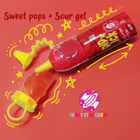 Lot de sucettes liquides Dip & Lick Pop, saveurs assorties acidulées et sucrées, mini-pack varié, jouet amusant, friandises populaires pour enfants
