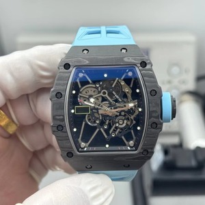 Reloj Mecánico para Hombre, Ultrafino, con Caja de Fibra de Carbono de Primera Calidad, Movimiento Preciso, Ultraligero, Forma Tonneau, Deportivo, Analógico, Elegante y Ejecutivo - Product Image 1