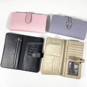 <span class=keywords><strong>กระเป๋า</strong></span>สตางค์แบบยาวมินิมอลปรับแต่งได้ ปิดด้วยกระดุม ใส่เหรียญ ใส่บัตรเครดิต ใส่เงิน  <span class=keywords><strong>กระเป๋า</strong></span>ซิลิโคน พกพาสะดวก บุด้วย PU - Product Image 2