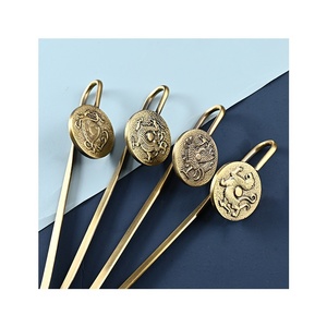 Coffret Cadeau Artisanal Chinois Asiatique : Marque-page et Ouvre-lettre aux Quatre Bêtes Divines Auspicieuses, pour Protection Spirituelle et Purification Énergétique - Product Image 2