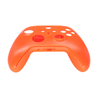 Coque de remplacement orange pour manette Xbox Series X S, plaque frontale et rails latéraux
