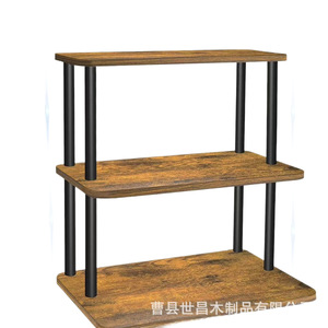 Wooden Cupcake <b>Stand</b> <b>3</b> <b>Tier</b> Wrought Iron <b>Cake</b> Tower Dessert Display For Party Birthday Snack Organizer - Product Image 5