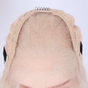Perruque européenne Remy HD transparente, style audacieux Icy Girl, blond <span class=keywords><strong>glace</strong></span>, raide soyeuse, nœuds simples, respirante pour l'été - Product Image 6