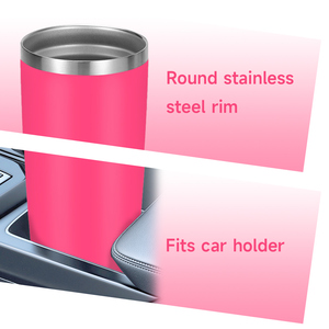 แก้วน้ำสแตนเลสสุญญากาศ SilverJet ขนาด 20 ออนซ์ พร้อมฝาปิด สำหรับใช้ที่บ้าน ที่ทำงาน ฟิตเนส หรือเป็นของขวัญ - Product Image 4