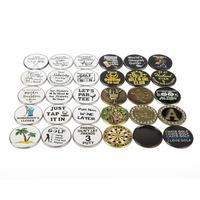 Fabricant de marqueurs de balles de golf personnalisés Accessoire de golf avec logo personnalisé Marqueur de balles de golf en métal