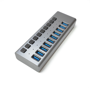 Dây Dữ Liệu 1 Mét Chất Lượng Cao Bằng Nhôm HUB USB3.0 10 Cổng Với Bộ Chuyển Đổi Nguồn 10 Trong 1 Cổng Usb3.0 - Product Image 4