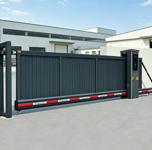 Portail coulissant automatique à cantilever Zhanjiang en alliage d'aluminium, design moderne pour usage industriel extérieur et résidentiel - Product Image 1