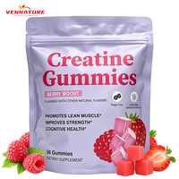 36 Gummies à la créatine monohydrate, gummies énergétiques, suppléments de créatine sous forme de gummies