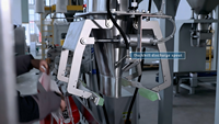 Máquina de Llenado de Gránulos de Sal Marina de 600 Bolsas/H, Máquina de Empaquetado de Sal Comestible en Bolsas Pesadas, Máquina Semiautomática de Llenado de Sacos Abiertos