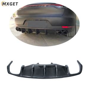 Pour <span class=keywords><strong>Porsche</strong></span> Macan 2011-2021, lèvre arrière en fibre de carbone, évents de pare-chocs arrière, ailerons, diffuseur de pare-chocs arrière, angle de recouvrement - Product Image 2