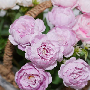 Искусственная пионовая роза (6 бутонов), ручная работа, из шелковой ткани, для декора дома на День святого Валентина, в современном стиле, хит продаж - Product Image 4