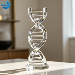 Décoration de bureau personnalisable en résine transparente, double hélice d'<span class=keywords><strong>ADN</strong></span>, ornement pour la maison, cadeau de festival, personnalisé et créatif - Product Image 1