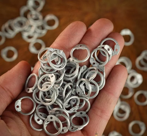 เกราะจดหมายลูกโซ่ตอกหมุดทำจากอลูมิเนียมขนาด10มม. โลหะแข็งแรงและทนทานสำหรับอาร์มริ่ง - Product Image 5