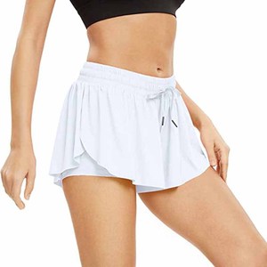 <span class=keywords><strong>Pantaloncini</strong></span> Sportivi 2 in 1 in Spandex per Donna, Gonna Corta da Yoga e Palestra, Shorts da Corsa e Ciclismo - Product Image 2
